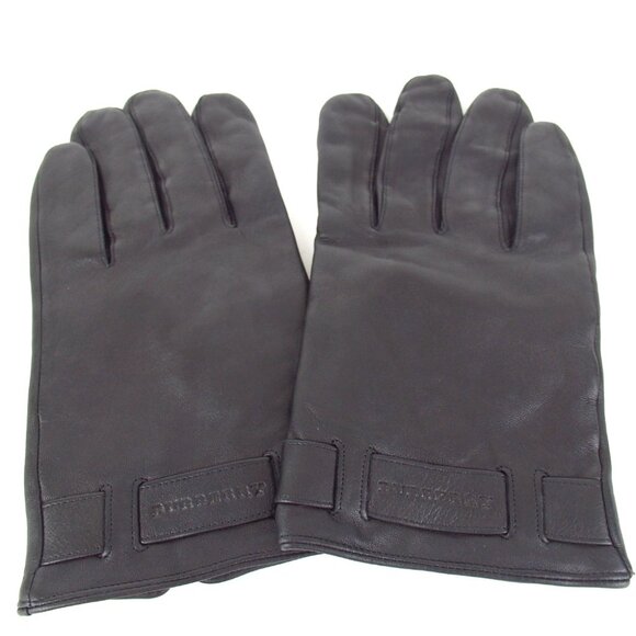 Authentic BURBERRY gloves leather [Used] - Picture 1 of 10